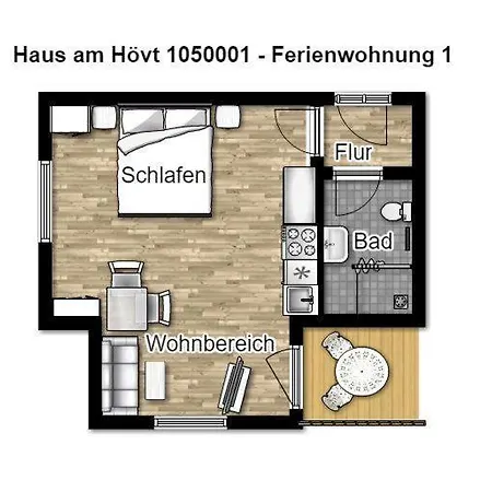 Daire Haus Am Hoevt - 1
